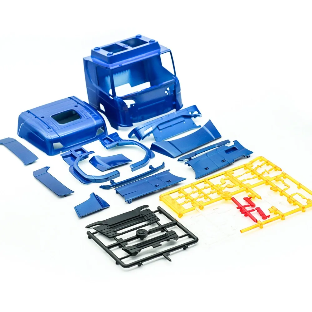 RC Truck Body Shell for Orlandoo Hunter T01 1/32 Painted Finished Blue Red Heavy Tractor Cab Shell Custom Size Replacement Part