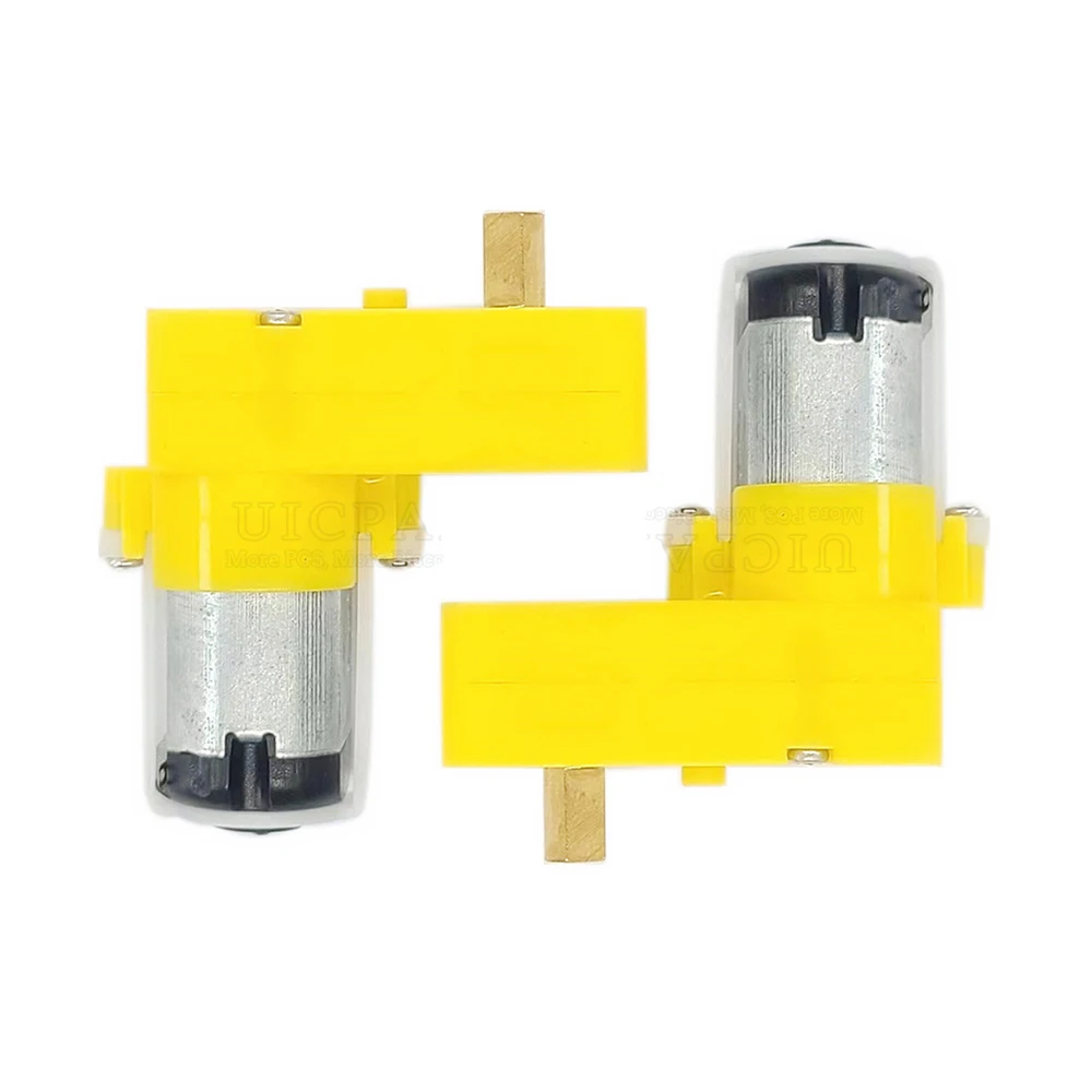 1:90 L-förmiger TT-Motor, einzelnes Metallwellengetriebe, DC 3 V-6 V, DIY-Getriebemotoren für intelligentes Auto-Roboter-Zubehör