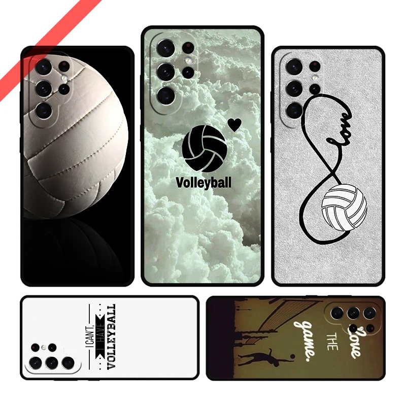 Sport Fans Volleyball Phone Case For Samsung Galaxy S20 FE S21 S10 S23 Plus S24 S22 Ultra Coque Note20 Note10 S9 S8 Cover Capa