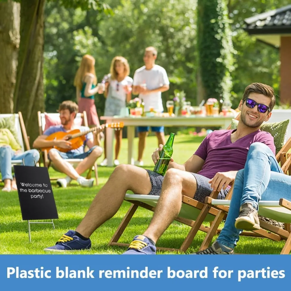 صفائح بلاستيكية 12x7.8 بوصة علامات ساحة فارغة قوية 3 مللي متر لوحة تسجيل مقاومة للماء لعلامات بيع المنزل علامات الحديقة مجموعة الإعلان #5