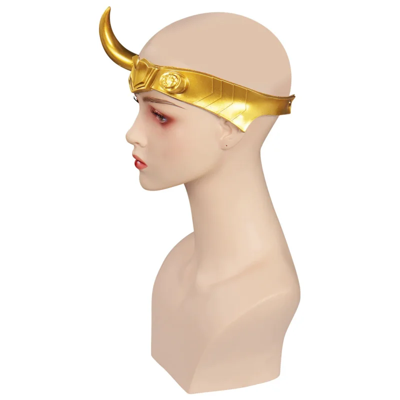 Lady Loki Sylvie copricapo maschera femminile maschio cattivo Cosplay Costume accessori donna uomo casco per la festa di Halloween gioco di ruolo