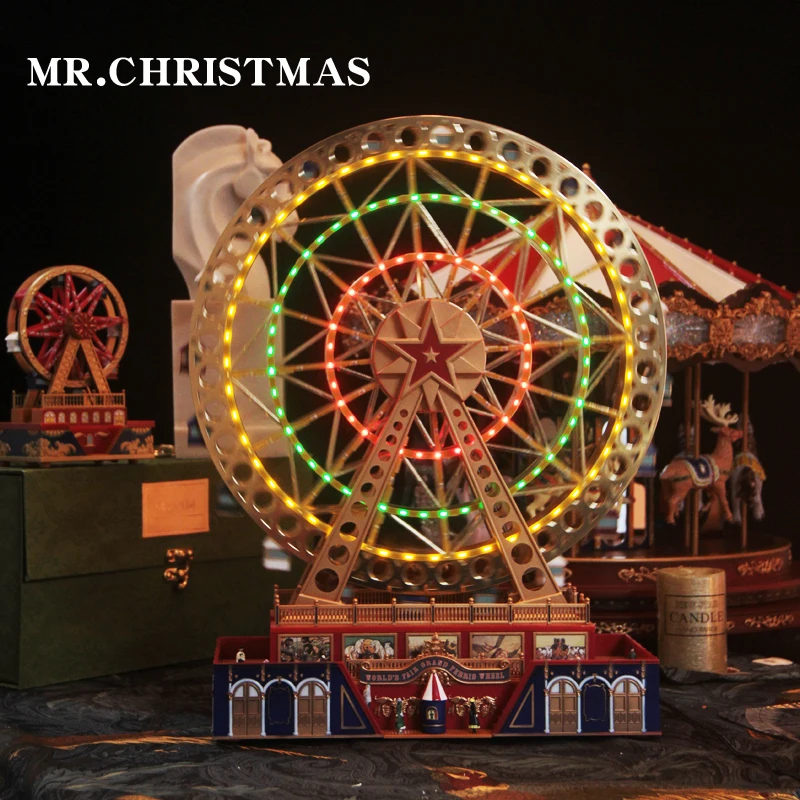 Mr. Christmas, Ferris wheel lights, music box, music box, music box