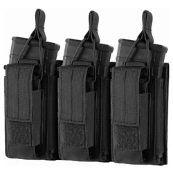 Molle Magazine Pouch Double Triple Mag Bag 5.56mm 7.62mm Mag Pouch Cartridge Holder Open Top Magazine Bag Hunting Accessary