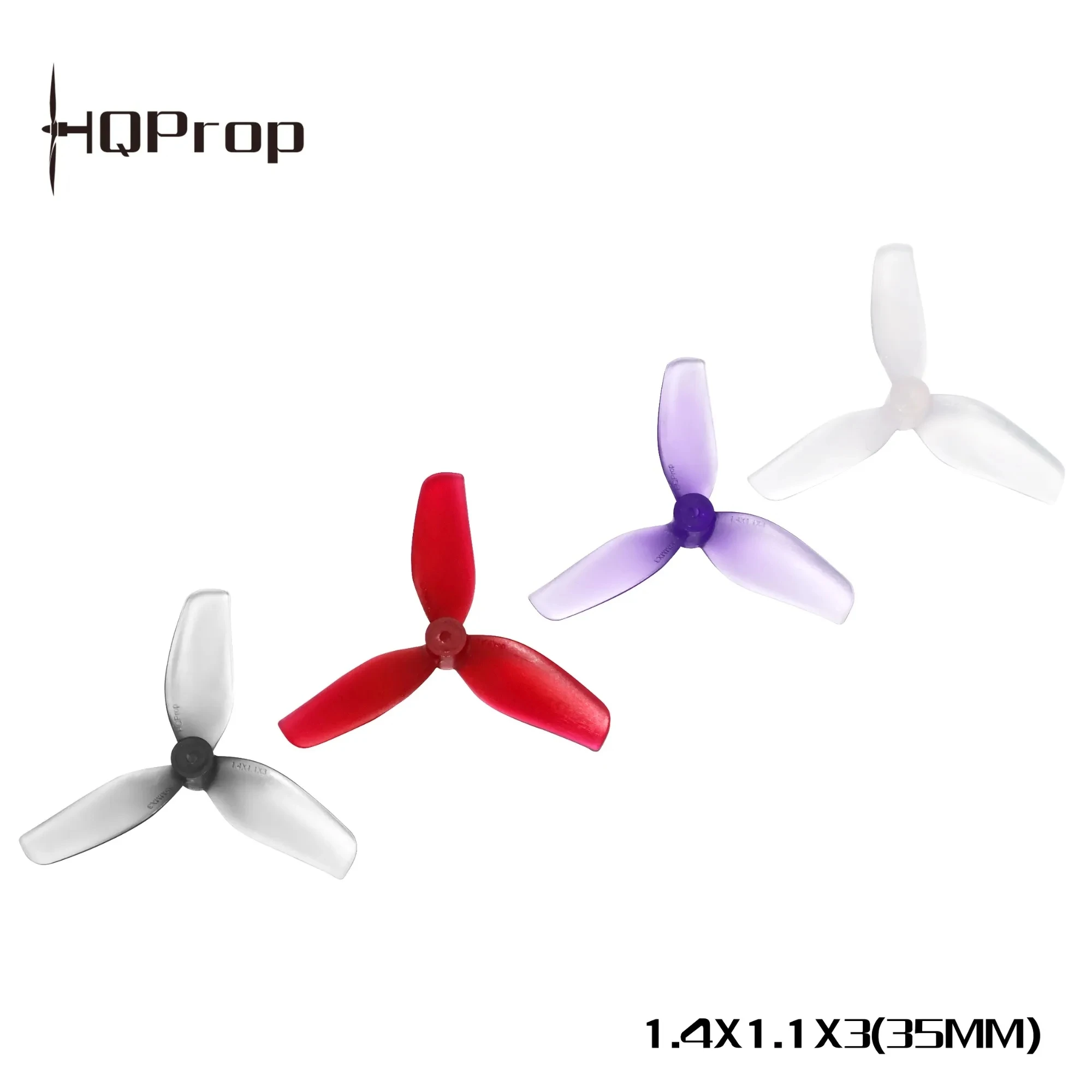 2Pairs HQPROP 1.4inch 35mm Propeller 1.4X1.1X3 35mmX3 1mm Shaft Ultralight Whoop FPV Prop