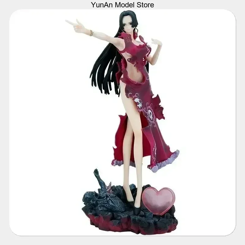 PVC Anime-Figur Statue Modell Desktop-Dekoration 30cm One Piece Boa Hancock Stehende Pose Mit Sockel Geschenk