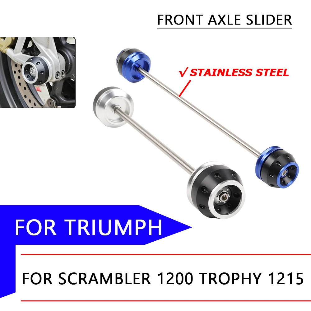 

Front Wheel Axle Fork Crash Slider For Triumph Scrambler 1200 XC XE Trophy 1215 SE 1215SE Scrambler1200 Motorcycle Accessories