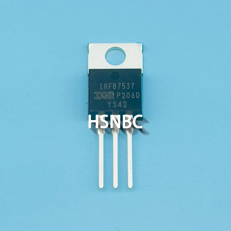 10Pcs/Lot IRFB7537PBF IRFB7537 FB7537 TO-220 60V 173A MOSFET N-Channel Power Transistor 100% New Imported Original