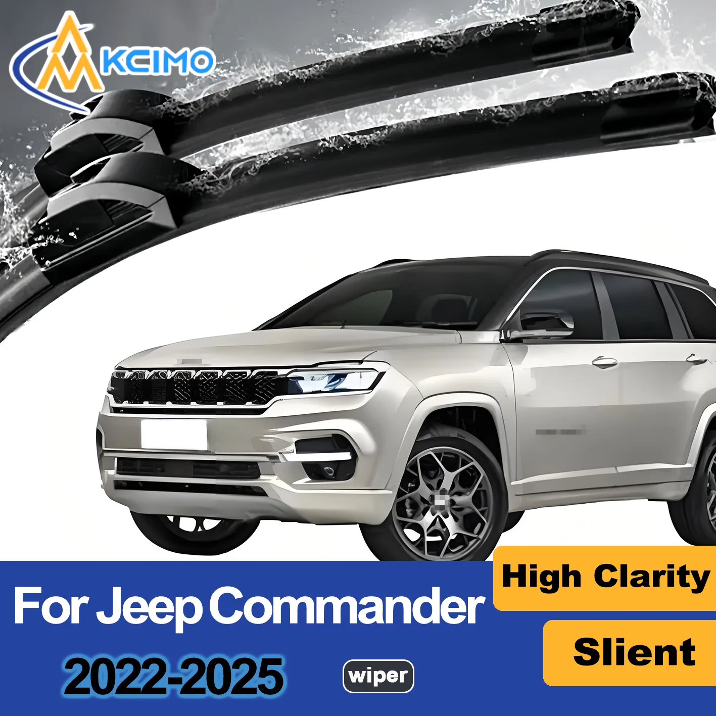 

2PCS New Front Windshield Wiper Blade for Jeep Commander 2022-2025 Jeep Meridian (India) Front Windshield Accessories 2025 2024