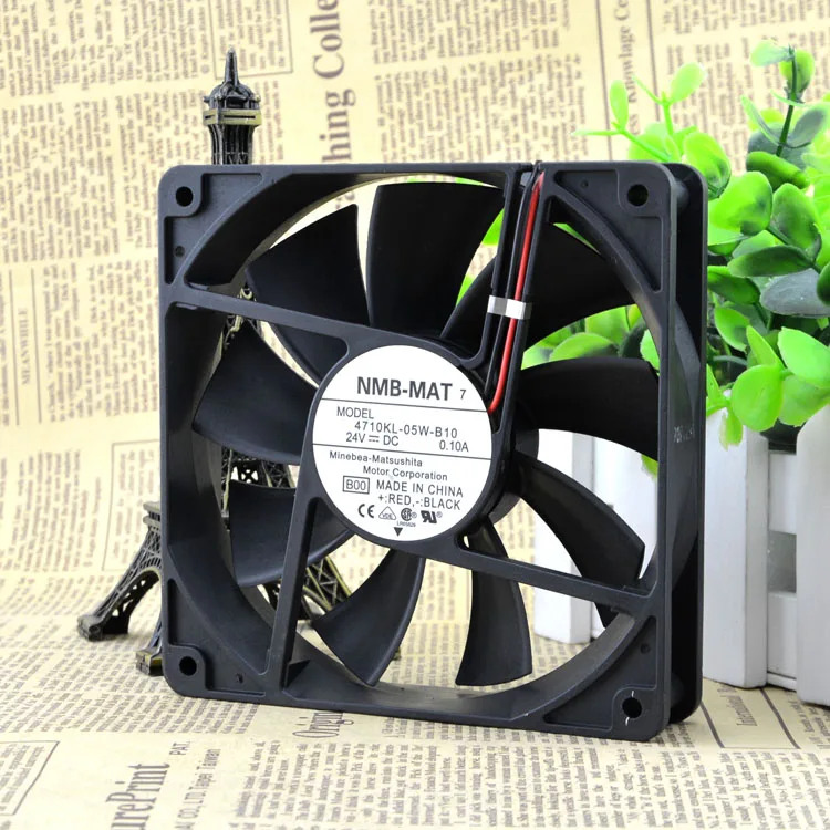 

NEW ORIGINAL 4710KL-05W-B10 24V 0.10A 12025 120x120x25mm COOLING FAN RADIATOR