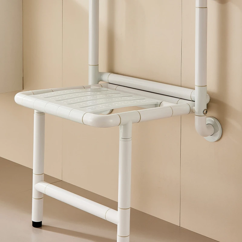 Bathroom Bath Folding stool Wall-mounted pregnant women and the elderly Bathing chair Toilet Shower stool Household