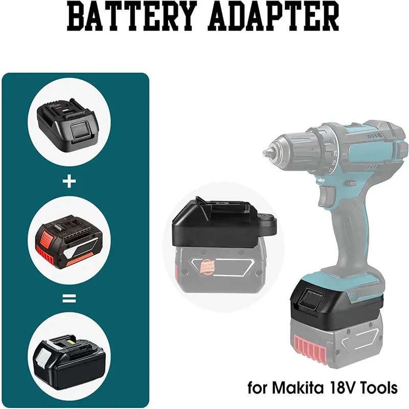 Imagem -03 - Bateria Adaptador Conversor Usb para Bosch 18v Bat619g 620 Baterias Converter para Makita 18v bl 1860 Bateria de Lítio Novo Bs18mt