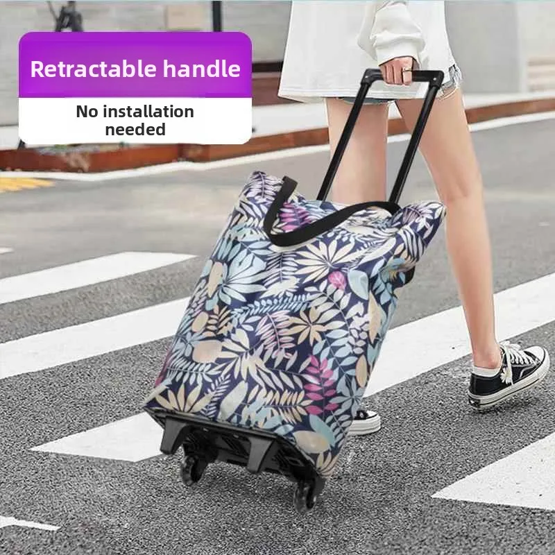 portable-lightweight-foldable-shopping-basket-car-home-use-small-hand-pulled-vegetable-buying-cart-simple-style-iron-material