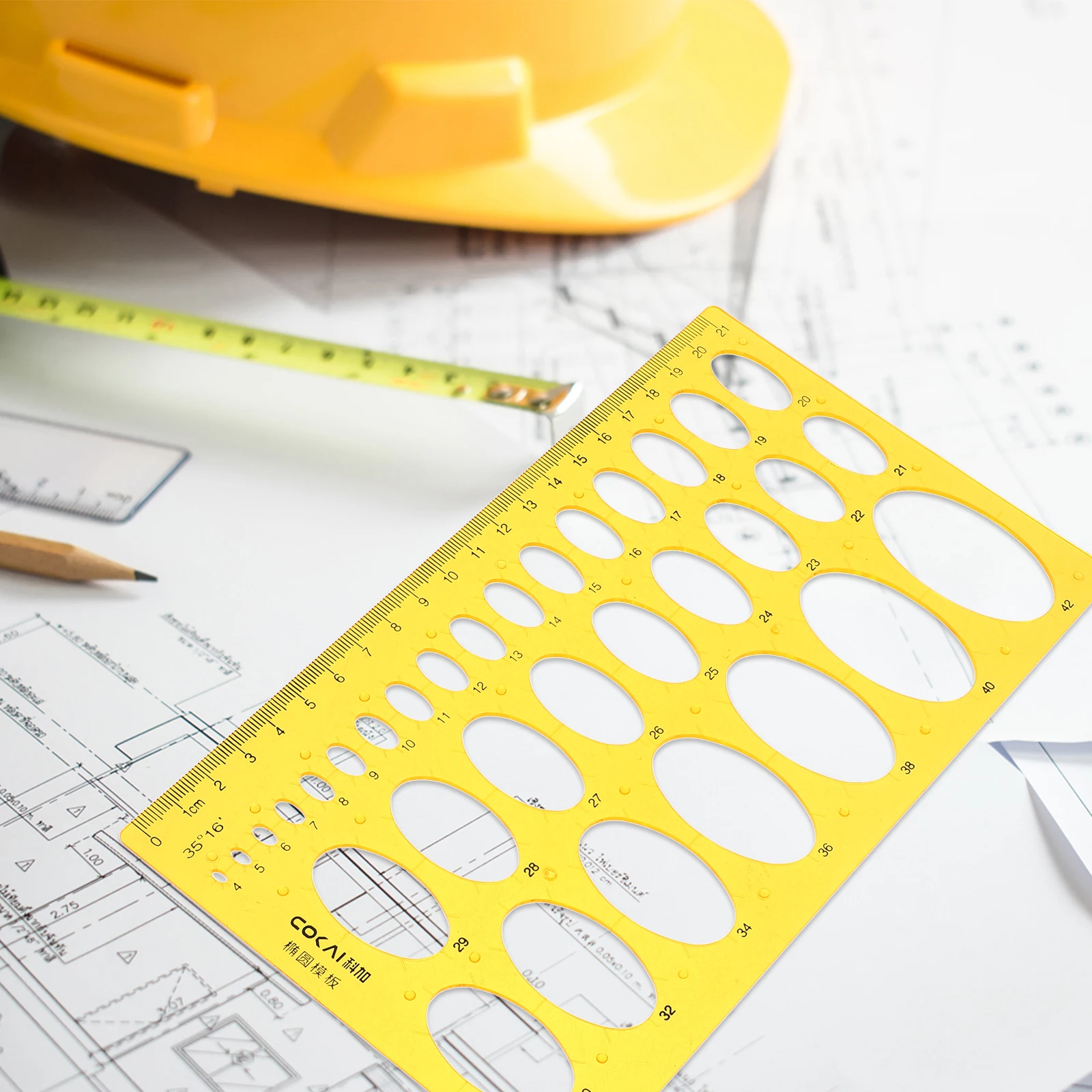 

Geometric Template Landscape Architecture Scale Templates Ellipse Measuring Rulers Professional Drawing Templates Centimeter