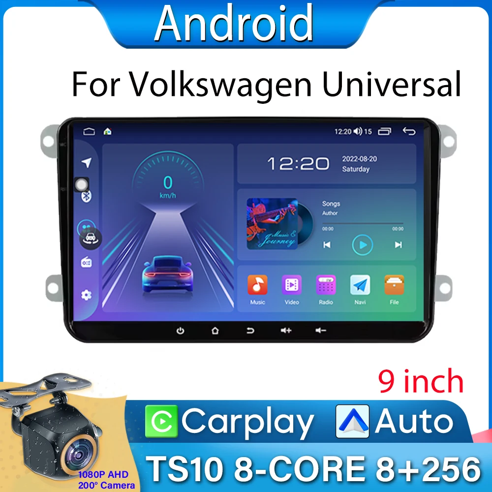 

Car Radio Carplay For VW T5 Jetta Passat B6 Golf MK6 Tiguan Touran Scirocco Skoda Rapid Octavia Leon Navigation GPS Unit No 2din