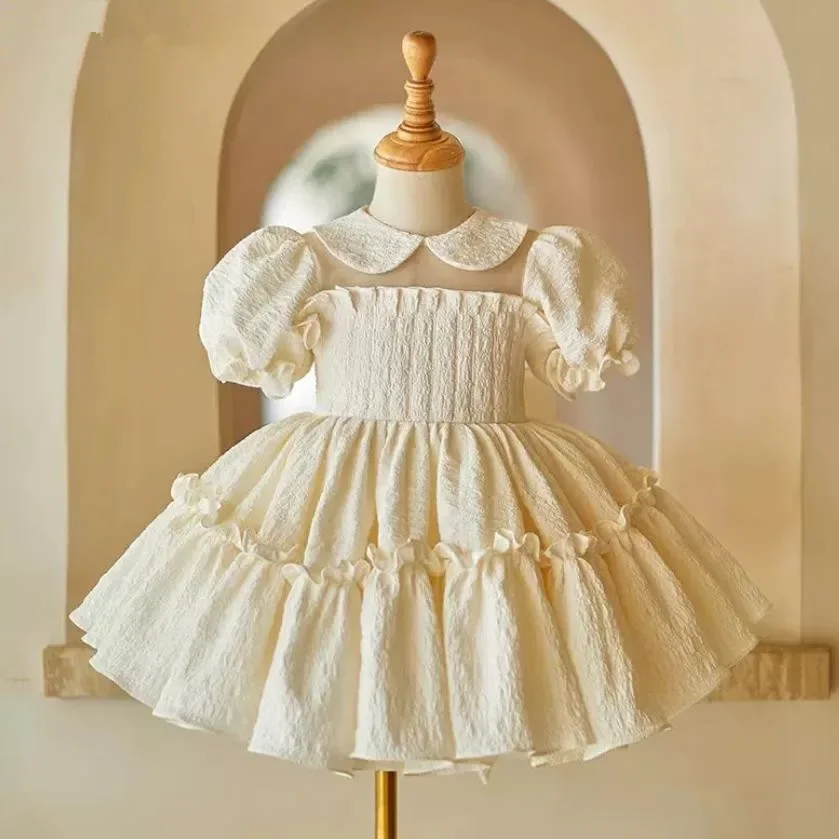 

Children's Host Piano Performance Evening Gown Wedding Birthday Baptism Party Flower Girl Dresses Vestidos