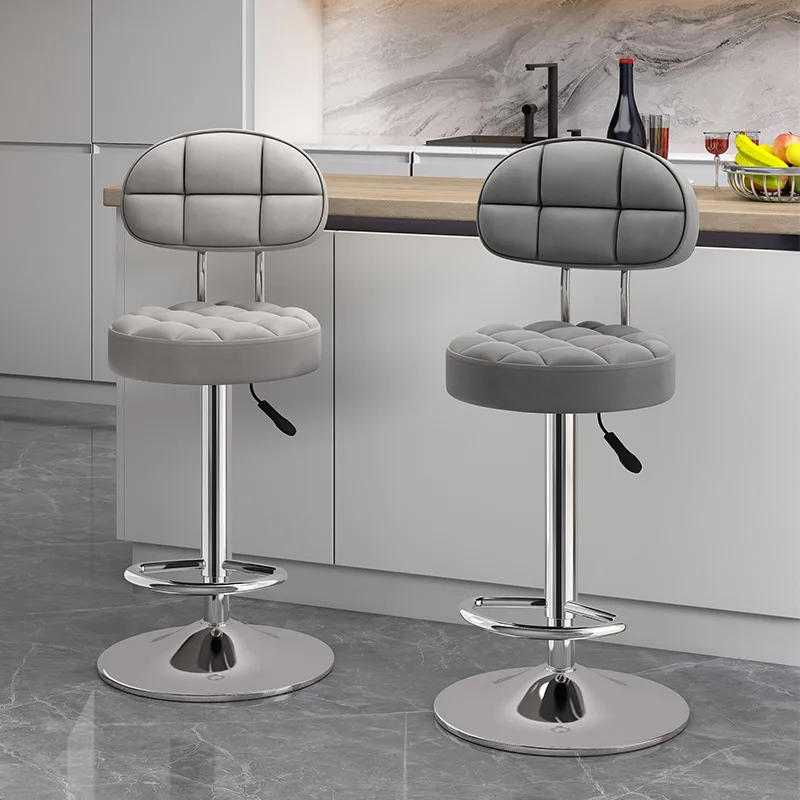 360 ° بار البراز مقعد مرتفع الحديثة بسيطة كراسي القهوة التجارية ماكينة تسجيل المدفوعات النقدية مكتب أمامي كرسي دوار بار البراز كرسي رفع المنزل #2