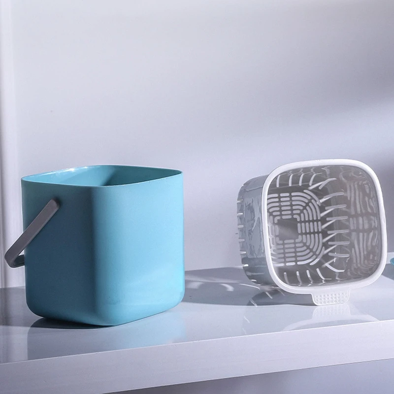 A44TPпластиковый кухонный мусорный бак для пищевых отходов, контейнер для сока для мусора, органайзер, аксессуары, инструменты-темно-серый