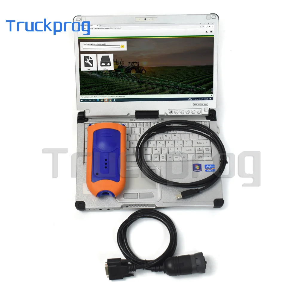 V5.3 JD EDL v2 service auto diagnostic tool advisor agricultural tractor forklift truck Electronic Data Link tool+CF19 laptop