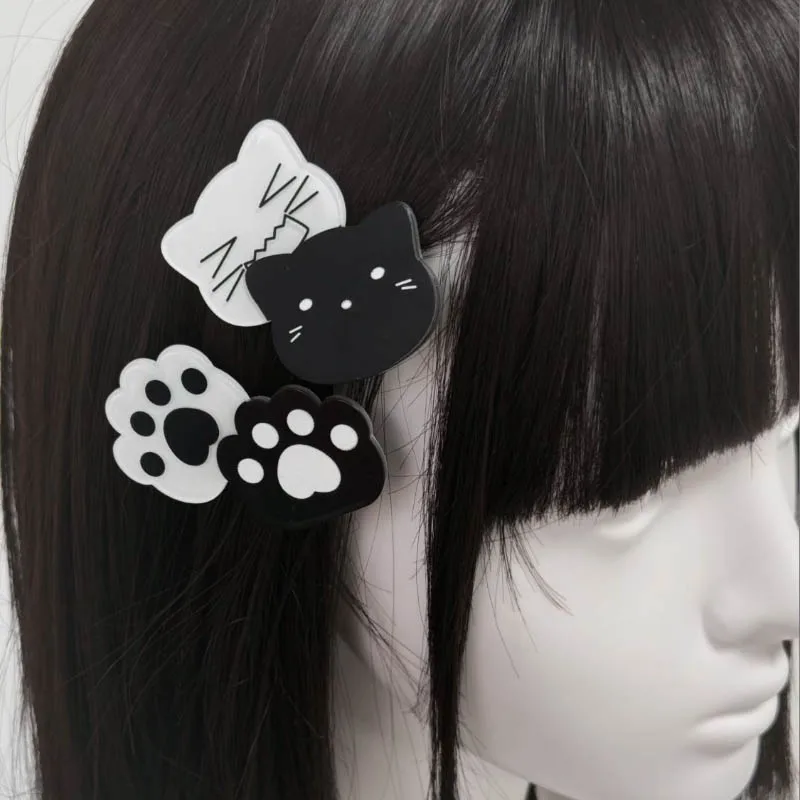 Anime Hiiro Cosplay chapeaux Kawaii patte de chat tête de chat pince acrylique pinces à cheveux épingle à cheveux bijoux filles cheveux accessoires cadeau accessoire