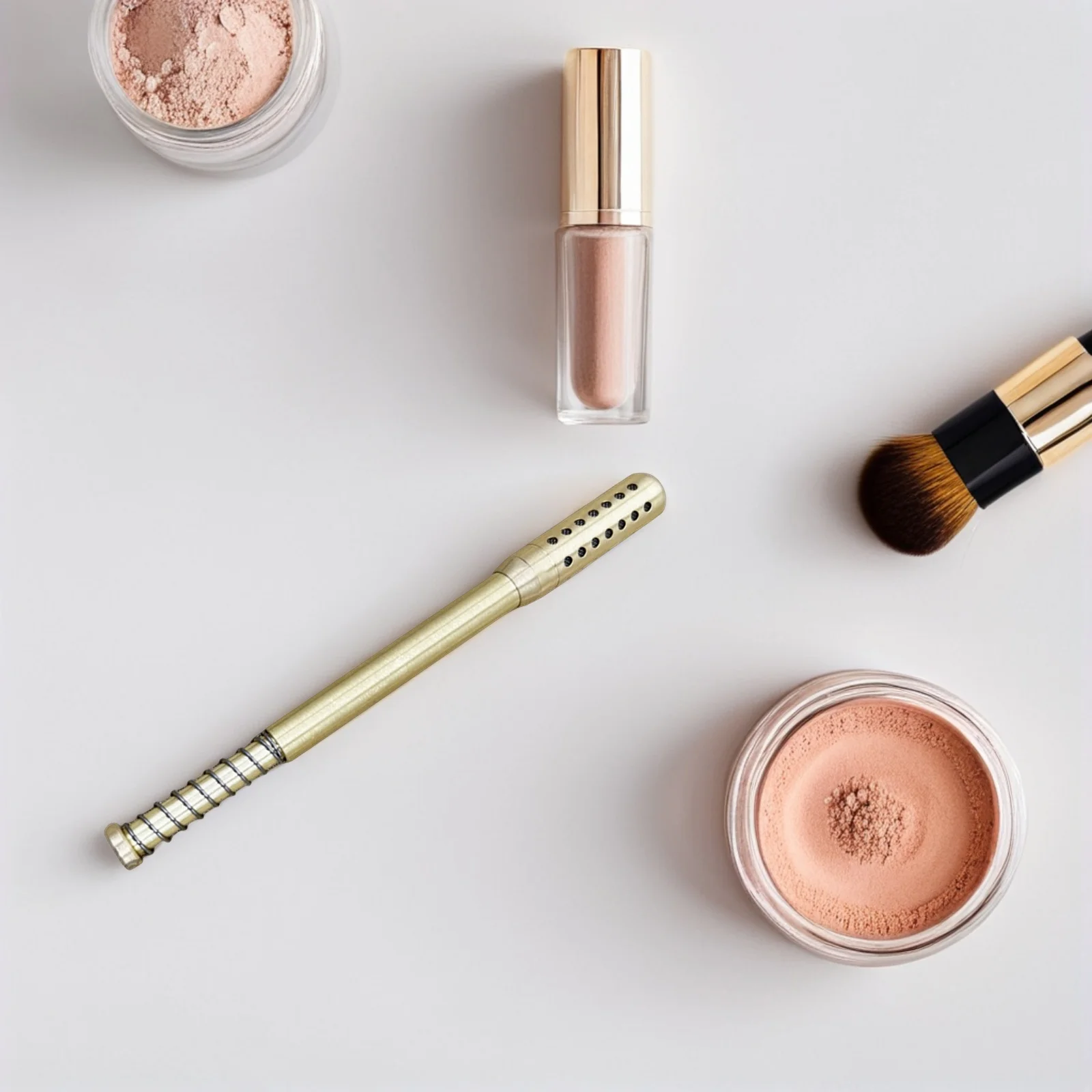 المحمولة الكى عصا الذهبي النحاس مدلك قضيب للأكتاف الرقبة المفاصل السفر التخييم رحلة عمل تدليك طويل الأمد