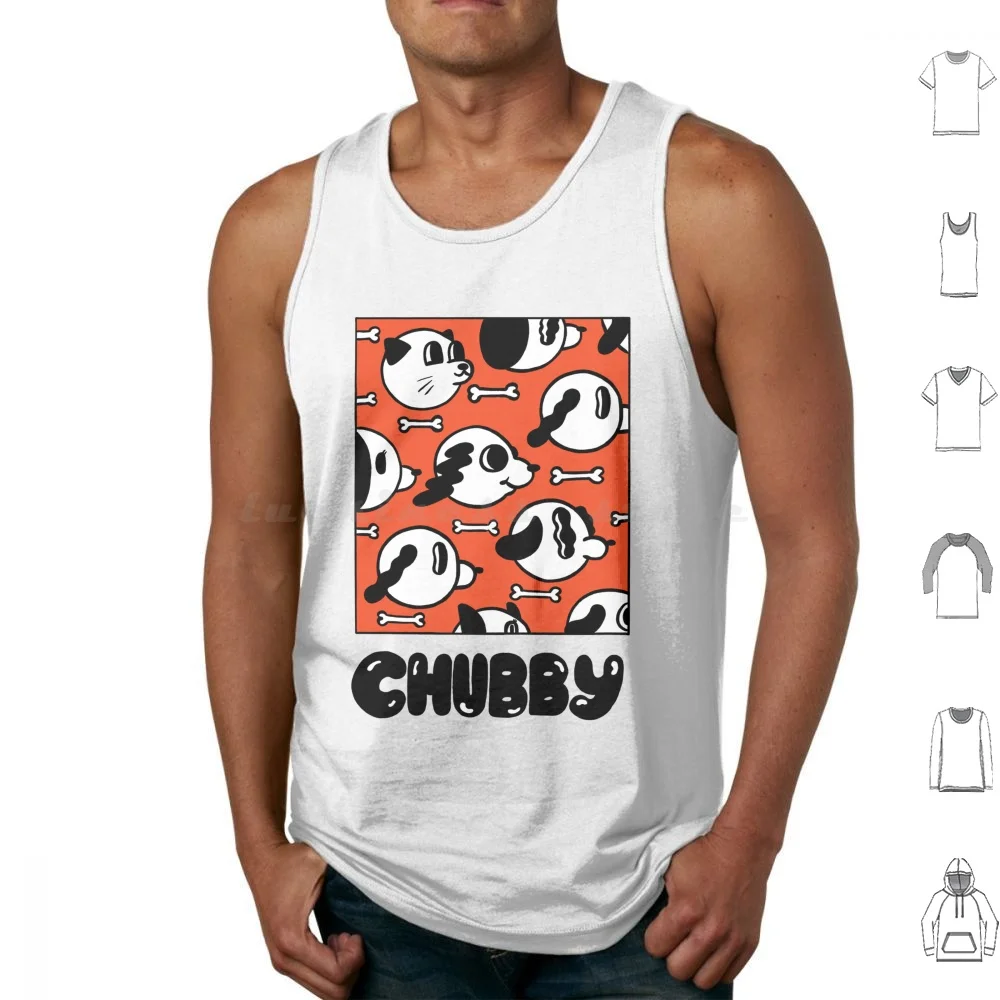 Camisetas sin mangas regordetas, chaleco sin mangas, cachorro regordete, hámster, topo, rata, gato, perro, cachorro, cachorro, Doggo, bonito, atrevido, ingenuo, Simple y fresco