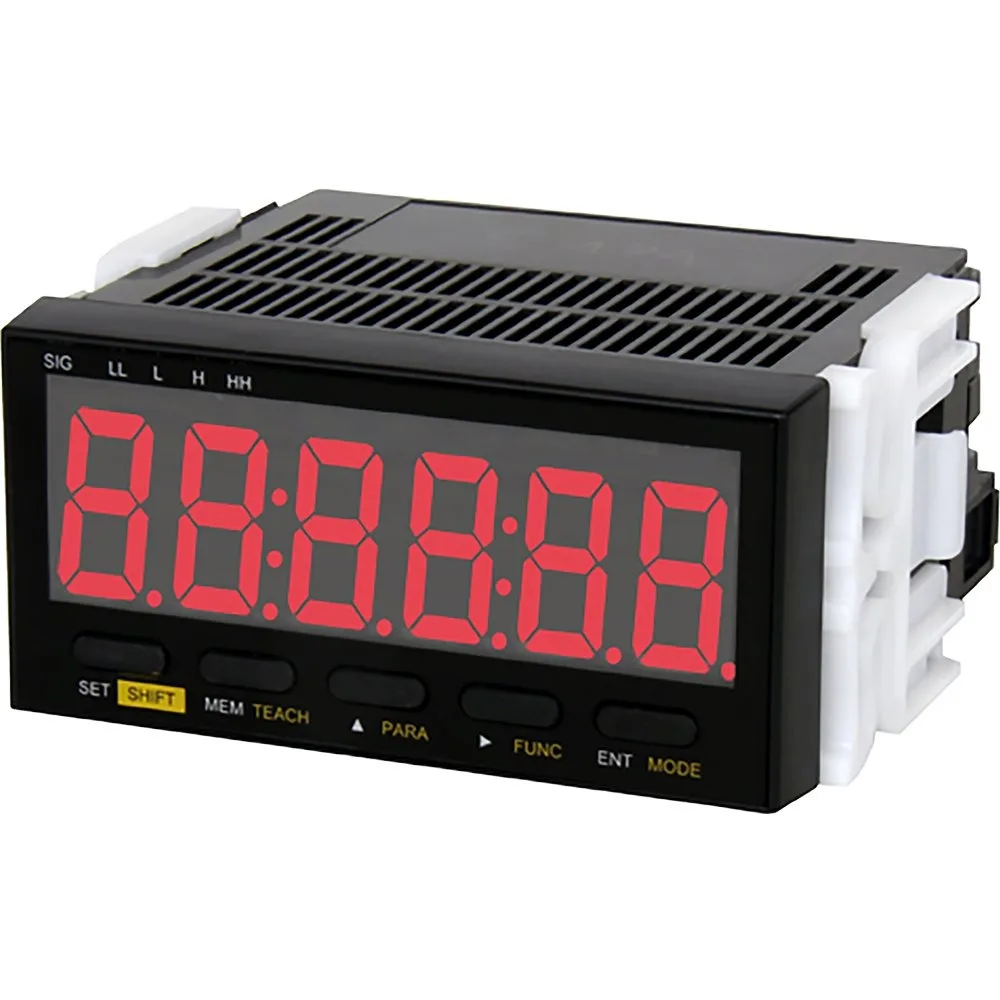 DT-501XD-CPT-FVC Panel Meter Tachometer, 9-35 VDC Powered, Relay Output, Analog Output with 36 Pin Connection