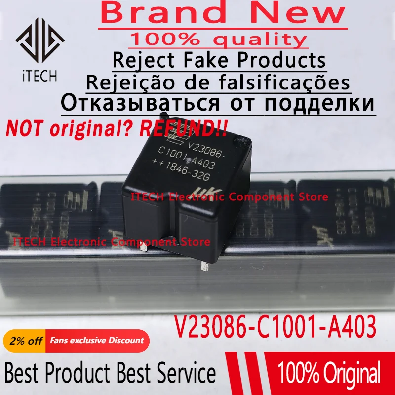 (5-50)pcs/lot Relay V23086-C1001-A403 V23086C1001A403 V23086- C1001-A403 12VDC DC12V 12V DIP5