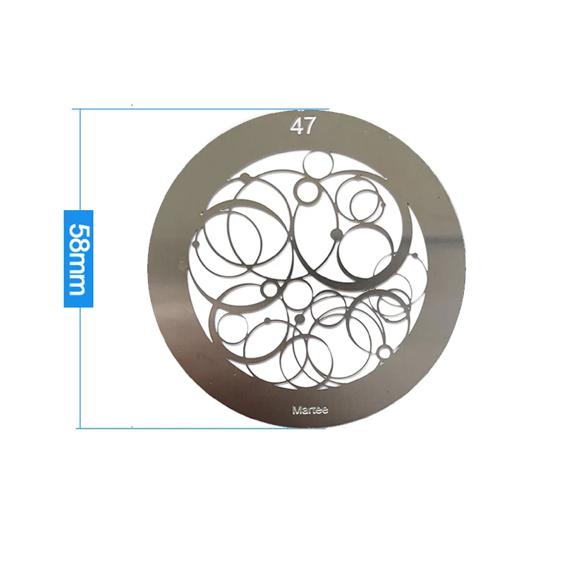 58MM Stainless Steel Round GOBO for Snoot Optical Condenser or Led Projection Light 48 Pattern Choices 24 Pieces, Suit OT1/MG06