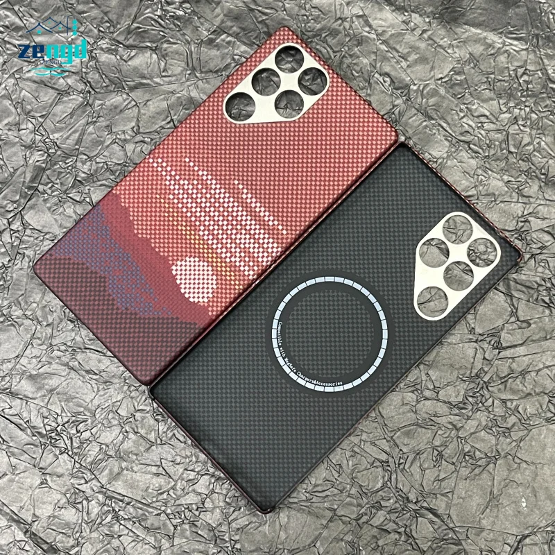 حافظة لهاتف Red Magic 11 Pro من ألياف الأراميد - غطاء هاتف كيفلر المغناطيسي، خفيف الوزن ومقاوم للصدمات