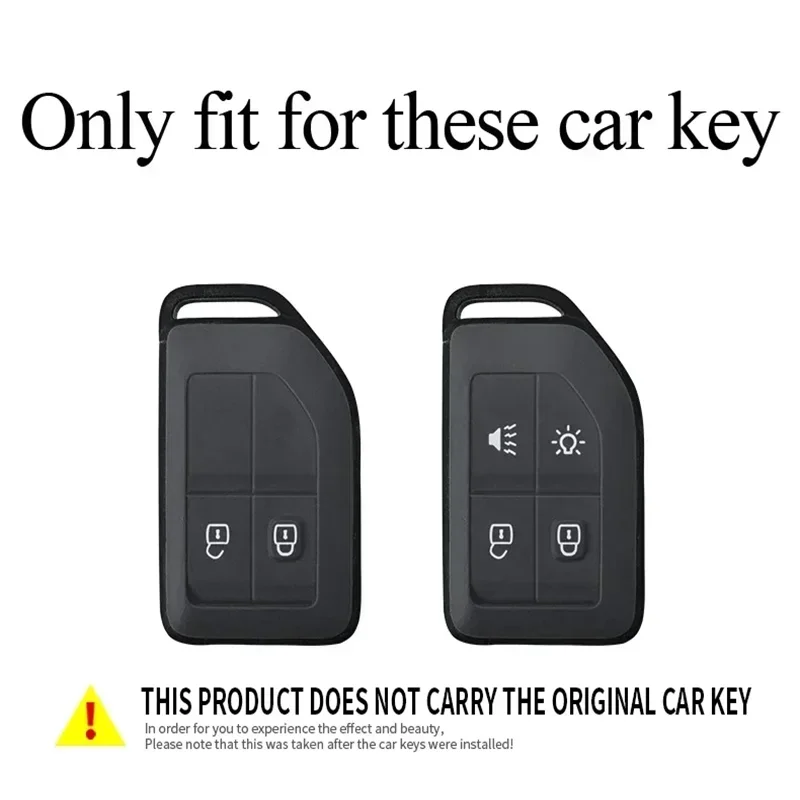 Zinc alloy car key shell leather key protection cover bracket protects Volvo FH16 RC FM EVRO 6fh CARGO 555 FM heavy truck.