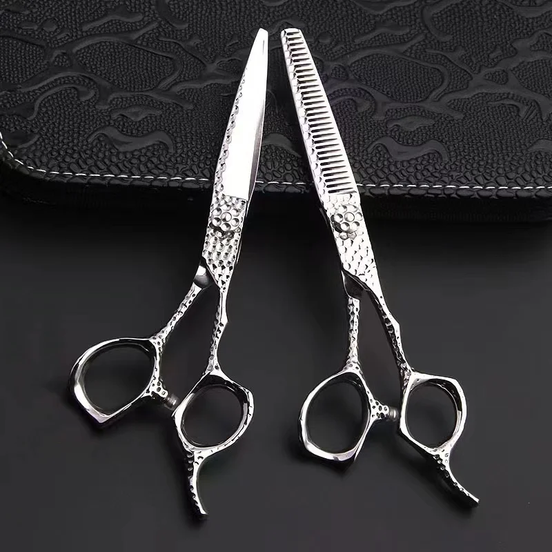 

Mizutani Hairdressing Scissors VG10,Professional barber tools,6.0 inch 440C，Thinning Haircutting,