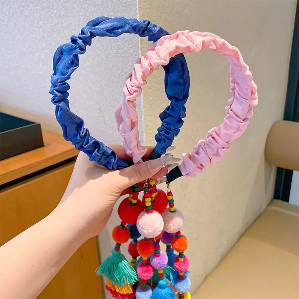 

Exotic Ethnic Style Headband Retro Cloth Tassels Hairdband Travel Photography Accessories Headwear Bohemian Headbands Girl/Women