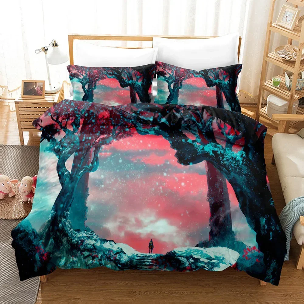 

3D Printed Sekiro Anime Game Comfortable Duvet Quilt Cover Pillowcase Bedding Set Children Bedroom Decoration Home Textile