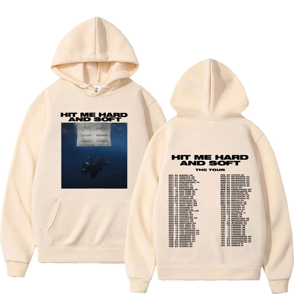 New Hit Me Hard and Soft 2024 Tour Same Style Hoodies Men Women Fashion Vintage Sweatshirts Casual Oversized Pullovers Fans Gift