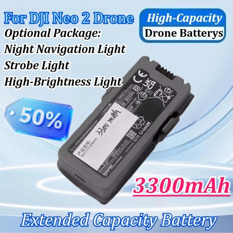 

7.16V 3300mAh For DJI Neo 2 Drone Battery Long-Lasting Replacement New Upgraded Smart Flight High-Capacity Battery Accessory