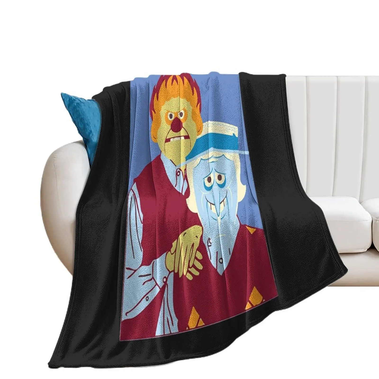 Snow Miser T-Shirtsnow and heat miser brothers Throw Blanket Sofa Throw Decorative Throw Blankets