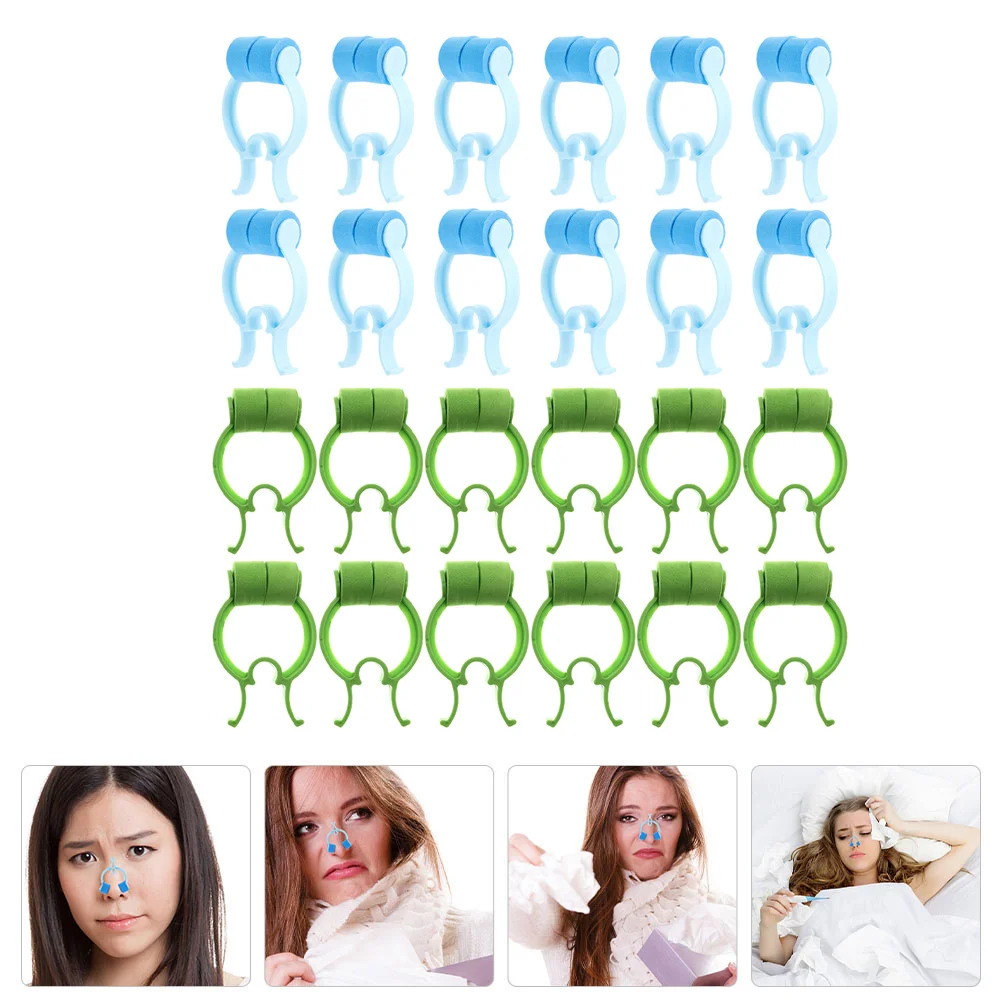 24 Pcs Portable Nose Correction Clip Child Nasal Stopper Clips Pom Pincher Nosebleeds Stoppers