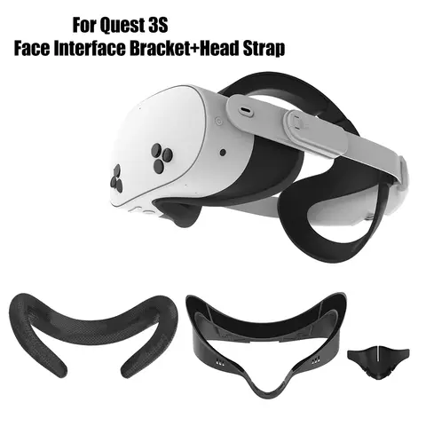 편안한 페이셜 인터페이스 브래킷, 퀘스트 3S VR 게이밍 엘리트 헤드 스트랩, 메타 퀘스트 3S VR 액세서리