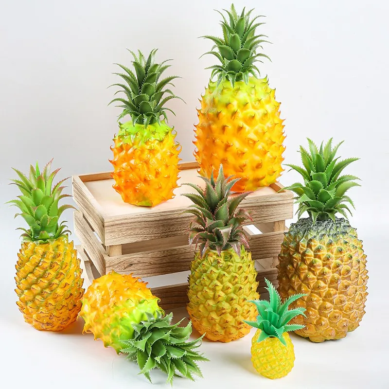Gefälschte Früchte, festliche Partyzubehör, Requisiten, Zuhause, Hotel, Restaurant, Geschäft, Geschäft, Dekoration, Schaumstoff, künstliche Simulation, Ananas
