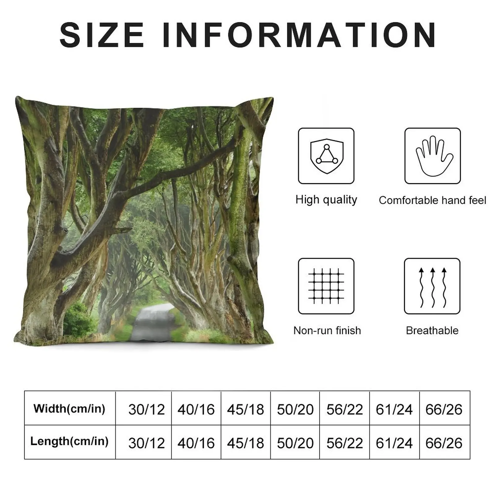 dark hedges Throw Pillow luxury throw pillow covers Cushions christmas pillow case