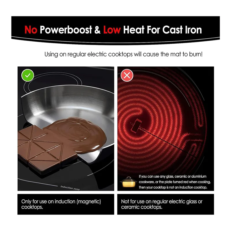 

AB11-2X Large Induction Cooktop Protector Mat 21.2X35.4Inch,Electric Stove Burner Covers Antiscratch As Glass Top Stove Cover
