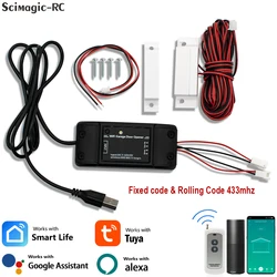 Tuya Smart WIFI Garage Door Opener Controller RF 433 Control Open & Close by Phone APP No Need Hub Compatible Alexa&Google Home