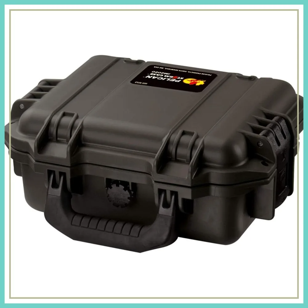 Waterproof Hard Case with Customizable Foam for Camera, Drone, Tools
