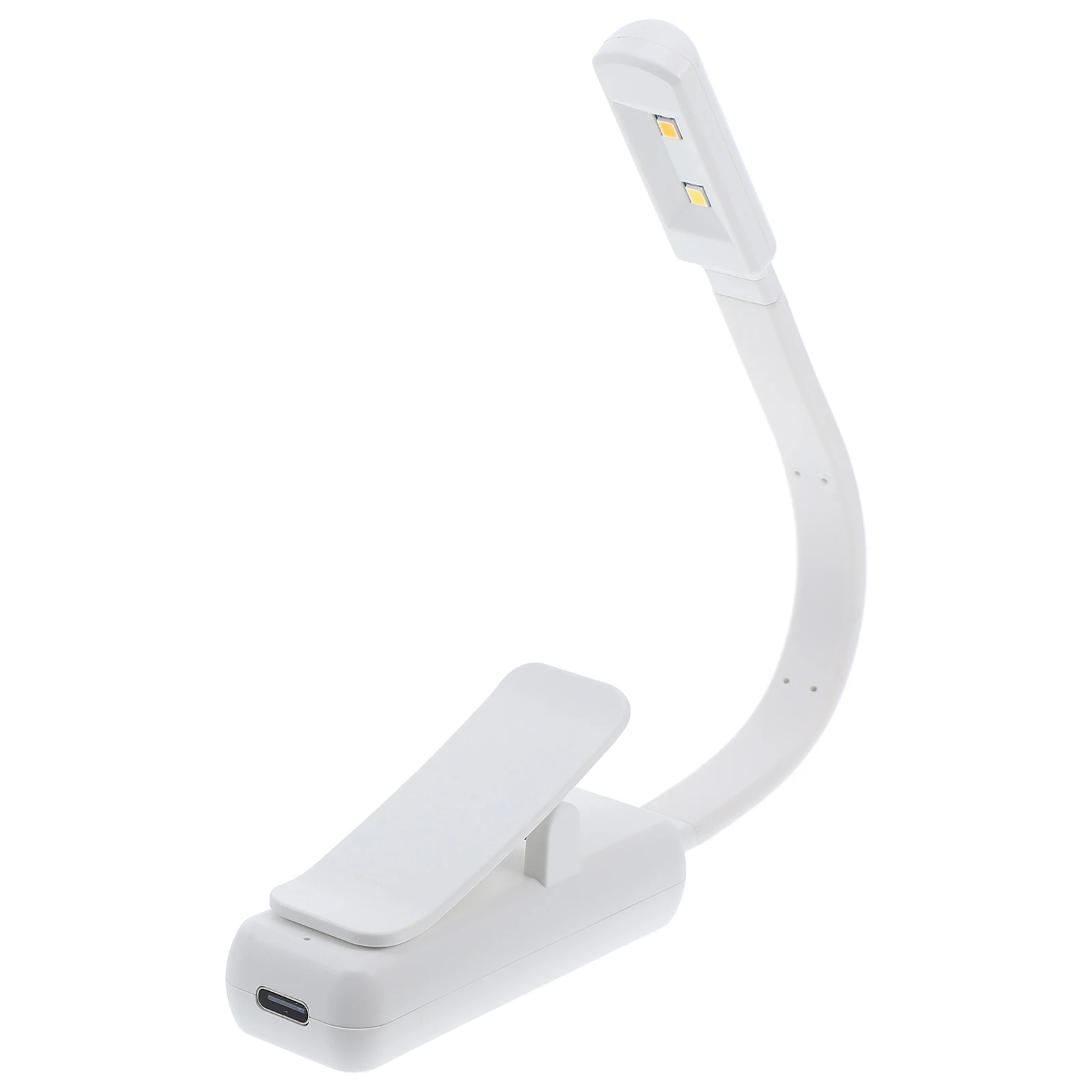 

Charging Clip Light Clip-on Book Lights Charge Portable Reading for Books White Desk Lamp Work