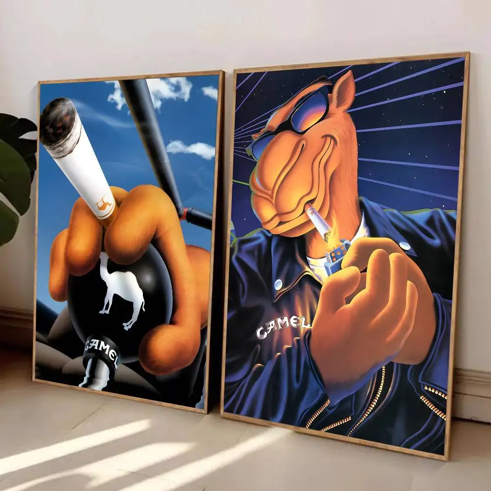 1 قطعة خمر C-الجمل C-السجائر المشارك عالية الوضوح الفن ملصق ذاتية اللصق مقاوم للماء ديكور المنزل لغرف المعيشة #4