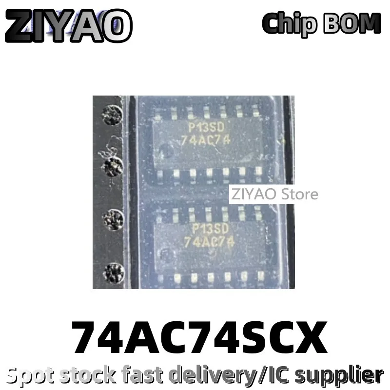 5PCS 74AC74SCX SOP-14 chip 74AC74 logic IC