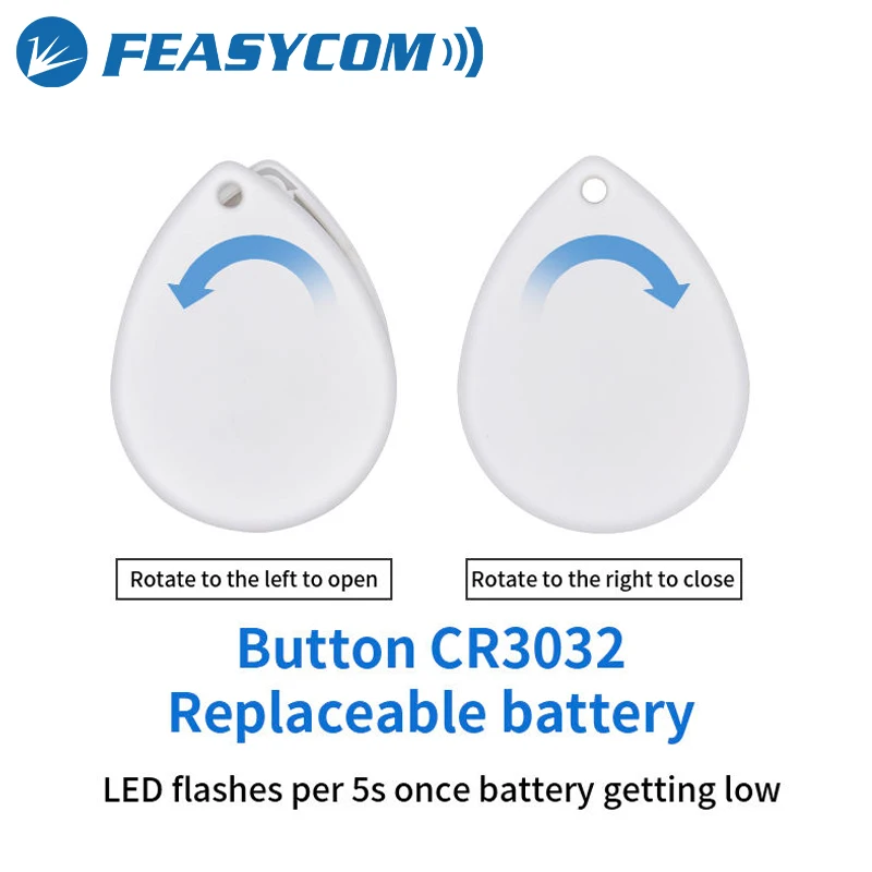 FSC-BP108B IP67 batterie remplaçable étanche Feasycom BLE balise Eddystone étiquette d'activité basse consommation Programmable Bluetooth ibalise
