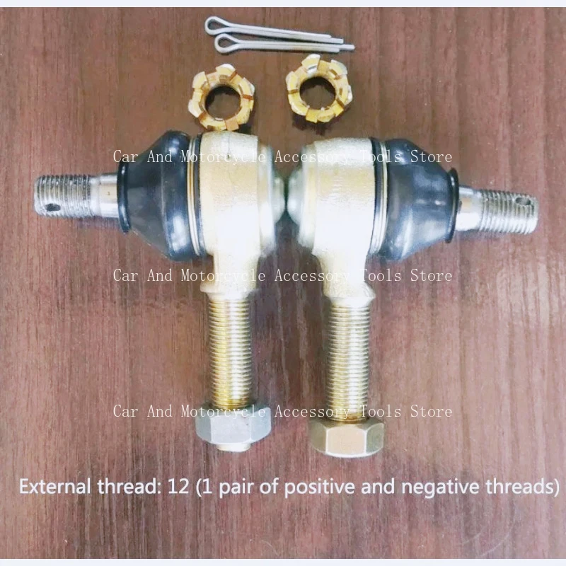 

2Pcs Hand Thread M12/M14 Bolt Tie Rod End Ball Joint Apply To 150cc 250cc Quad Dirt Bike ATV Go Kart Dune Buggy