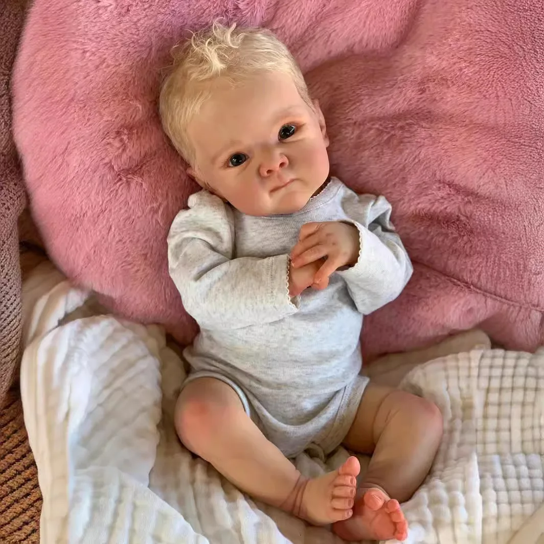 45cm  New Style Silicone Reborn Vinyl Mini Stimulation Rebirth Realistic Doll Soft Girls Baby Girl Reborn Dolls Silicone Kids