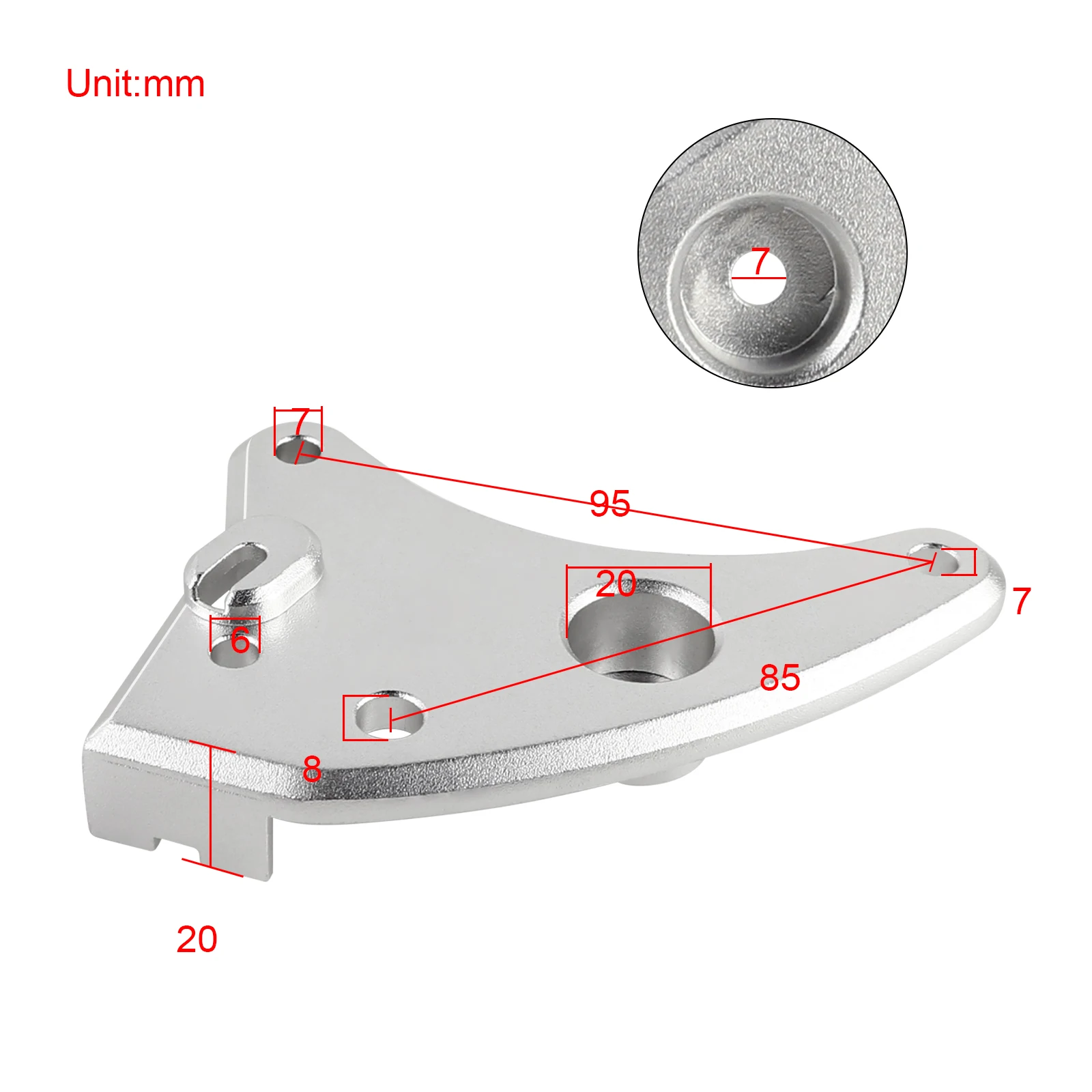 ATV Shift Arm Base Shifter Bracket Plate for Can-Am Gen 2 Billet 707000971 Outlander Renegade 450 500 570 650 800 850 1000